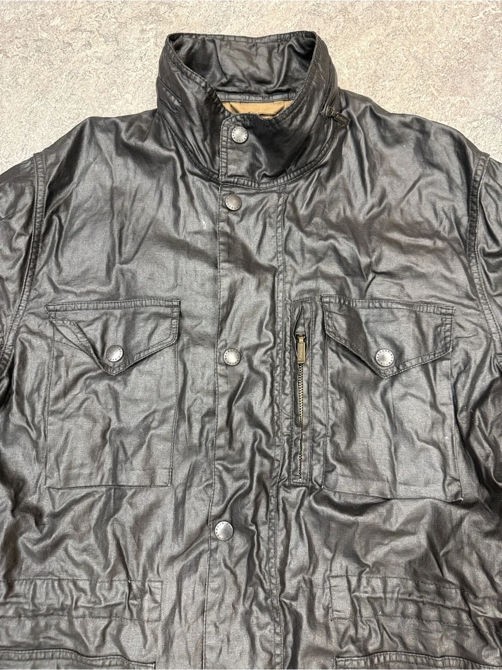 Barbour Duralinen Waxed Sapper Jacket Sz L